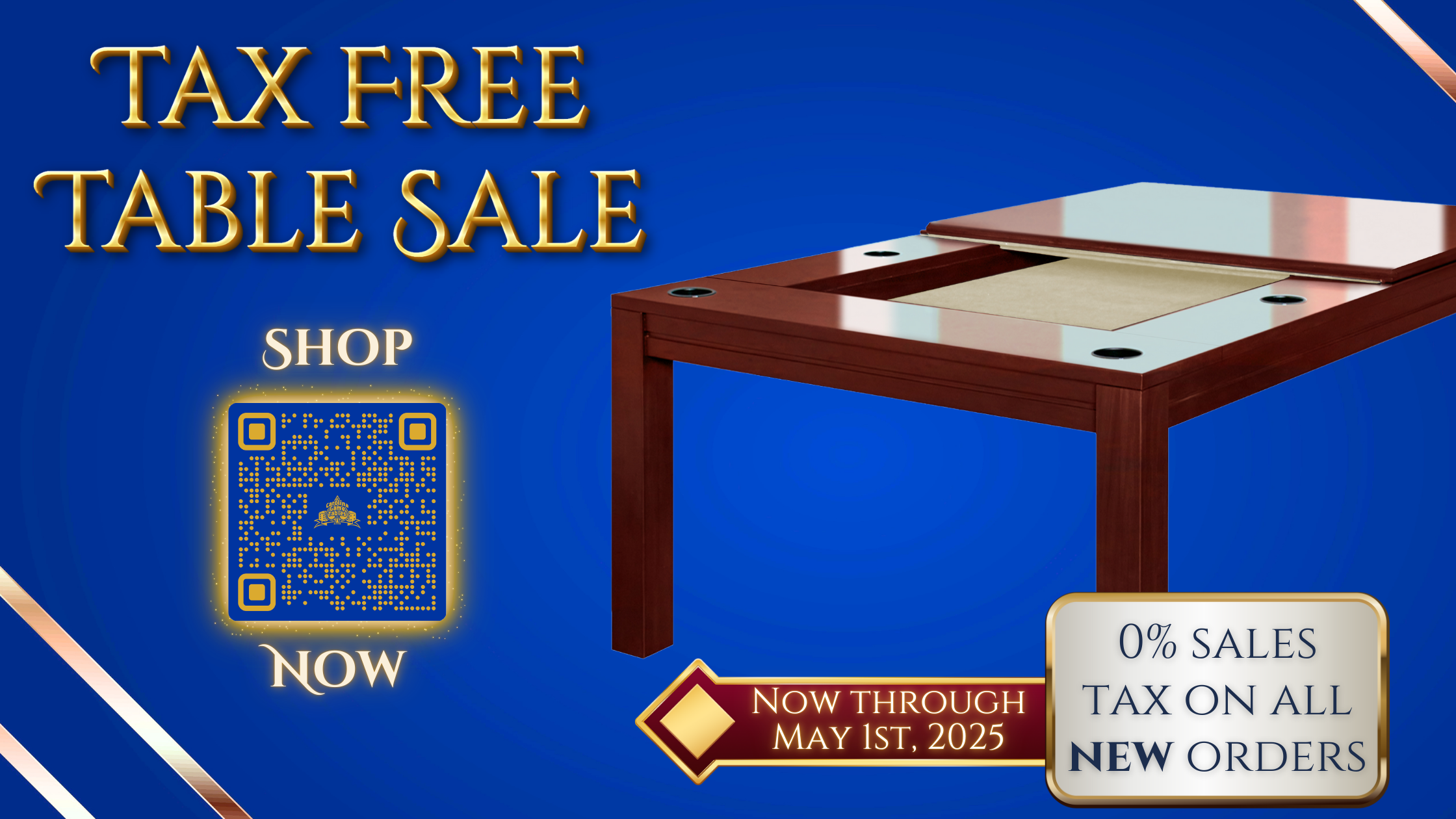 Tax Free Table Sale: Upgrade Your Game Nights Today!