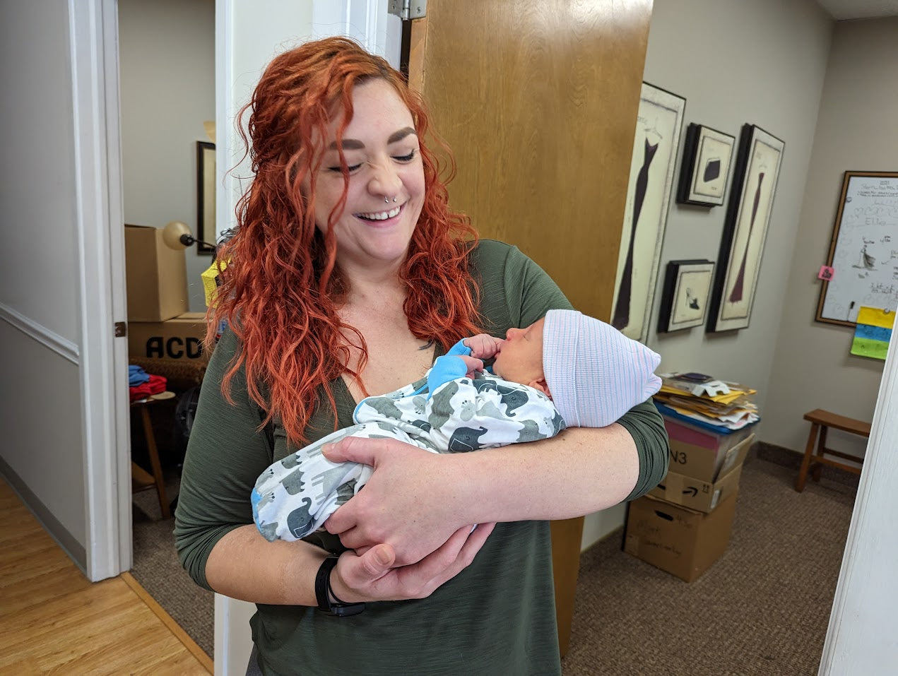 Tara Holding a Baby - Carolina Game Tables