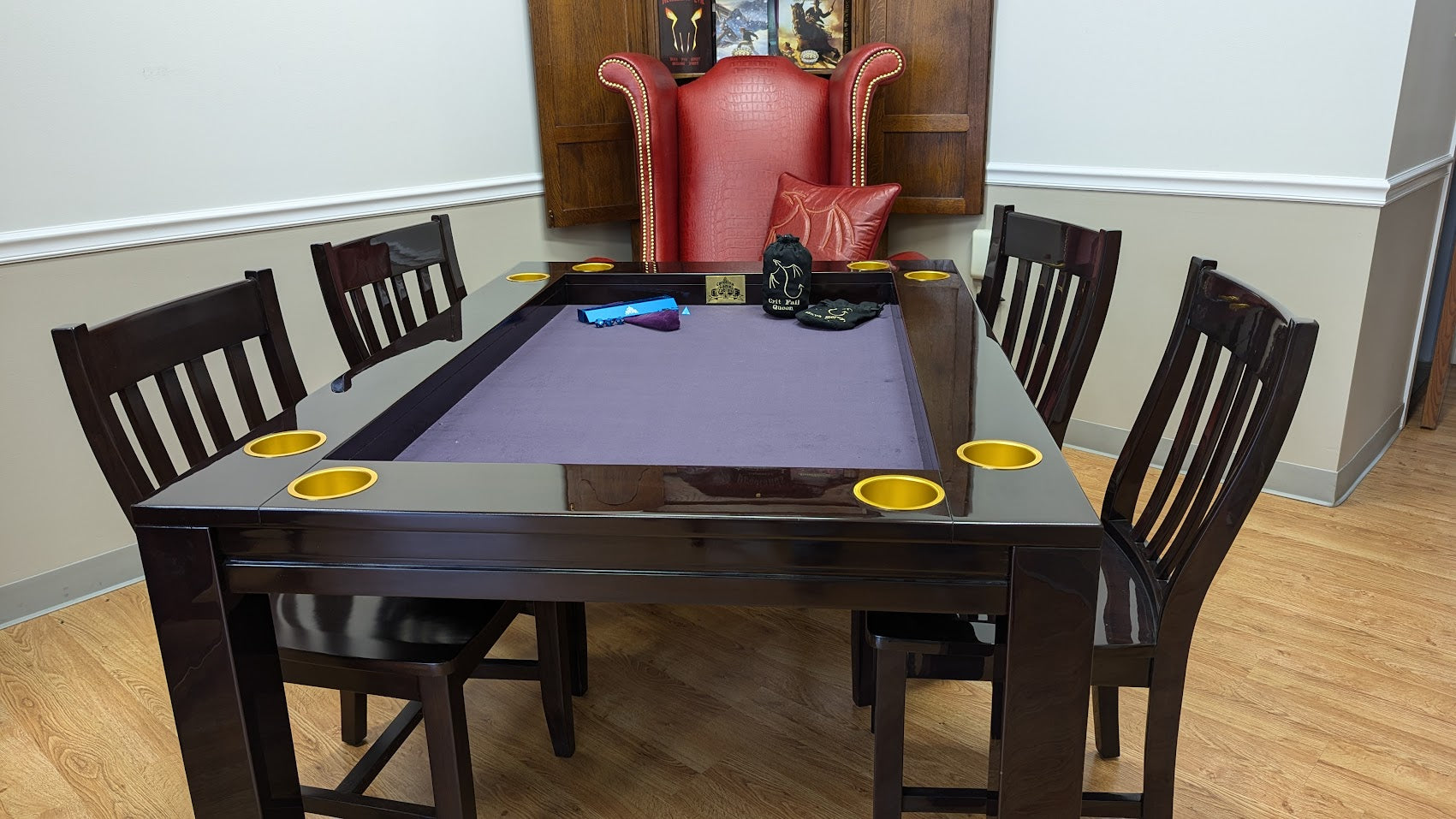 Dragon Chair at a Gaming Table - Carolina Game Tables
